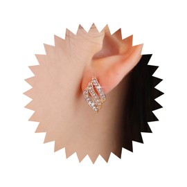 Yheakne Boho Kristall Engel Flügel Ohrringe Gold Cz Ohrstecker Vintage Cz Kristall Ohrringe Strass Flügel Ohrringe Schmuck Für Frauen Und Mädchen