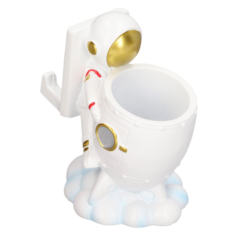 Multifunctional Pen Holder Unique Astronaut Shape Mobile Phone Stand Pen