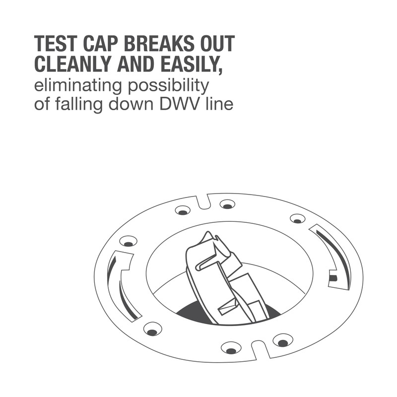 Oatey 3 in. or 4 in. PVC closet flange with