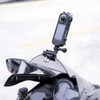 Motorcycle Windshield Aluminum Alloy Clip Compatible with Insta360 X4 Black