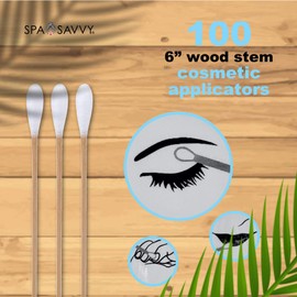 Wood Stem Costmetic Swab