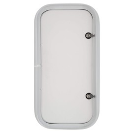 RecPro RV Baggage Door 12" Wide x 24" High | Rounded Corners | Compartment Storage Door | Side Hinge | Compartment Doors | Made in America