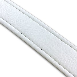 GRONDEMENT(グロンドマン) 汎用レザーベルト(タンデムベルト等) 白 ステッチ:透明 長さ:66cm 幅:2.5cm