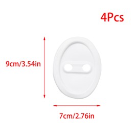 YUYUDEHM 4PCS Silicone Car Door Latch Protector, Car Door Lock Cover, Car Door Shock Absorber Pads