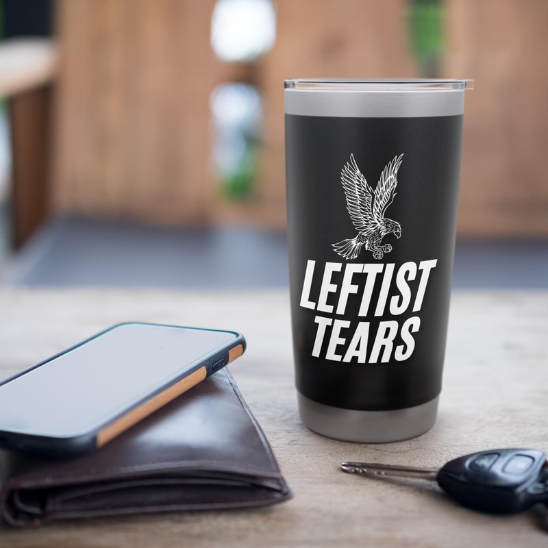 Leftist Tears Funny Conservative American Stainless Steel Insulated Tumbler