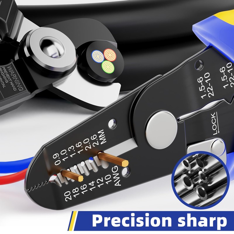 haisstronica Wire Stripper Tools Set for DIY,10-20AWG,3 Pack Manual Wire
