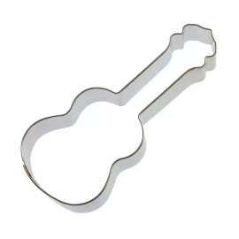 Unbranded Guitar 5.25'' Ukulele Cookie Cutter Metal Music