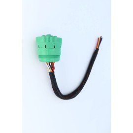 Green 9 P j1939 Pigtail Cable 9PIn Male to Open End Pigtail Cable