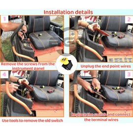 01002111 925-1716A 10 AMP 7 Terminals PTO Clutch Switch Fits MTD Cub Cadet 925-3233A 725-3233A 925-3233 725-3233 Delta 6201-308 6204-308 Blade Clutch RTZ XT2 ZT1 ZTR Zero Cub Cadet PTO Switch