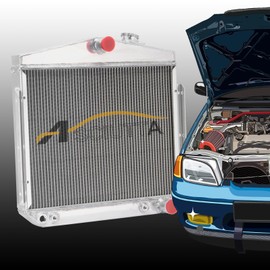 ASCIUTTA 3 Row Core Aluminum Radiator for 1955-1957 Big Block/Small Block Chevy V8 I6 3.8L/4.3L 1956