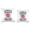 Crochet Crocheting Throw Pillow