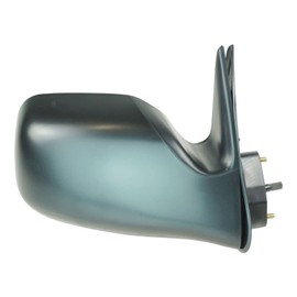 Driver & Passenger Side Mirror Set Manual without Puddle Light with Black Housing Compatible with 2000-2004 Toyota Tacoma TO1320160 TO1321160