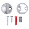 BRINKS Commercial - Dome Floor Door Stop, Satin Chrome Finish