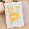 Briartw 3D Embossing Folder for Card Making,Flower Clear Plastic Texture