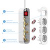 Power Strip for Home, 3-Way Multiple Socket with Save Energy