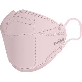 Advanced SMArt SRB-02 3D Non-woven Fabric, Royal Mask, Baby Pink, Regular Size, Approx. H 8.3 x W 3.1 inches (21 x 8 cm), Pack of 30