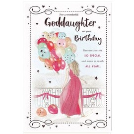 for a Wonderful Goddaughter Birthday Card