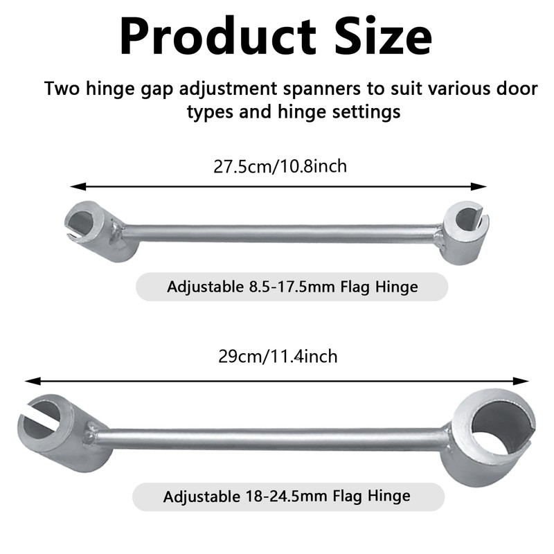 Roucerlin 2 Pack Door Hinge Adjustment Tool, 2 in 1