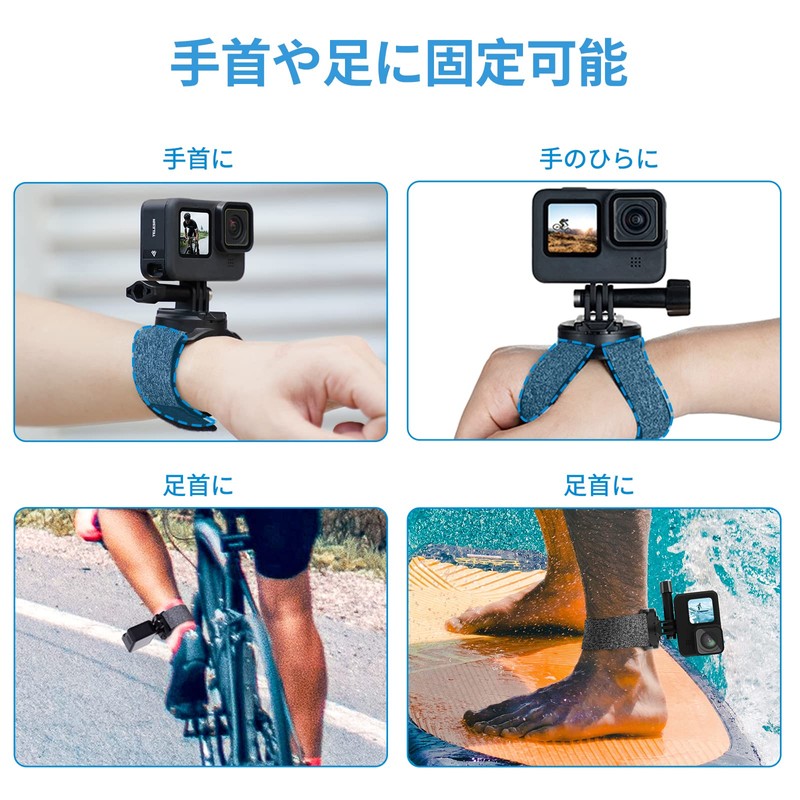 TELESIN for GoPro Wrist Mount Arm Ankle Mount Fast 360