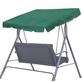Strong Camel New Patio Outdoor Swing Canopy Replacement Porch Top Cover for Seat Furniture (73 "x52, Green)