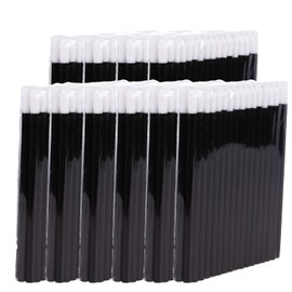 P-Beauty Cosmetic Accessories Microfibre Lip Brush Suitable for Eyelash Extension, Disposable Lip Brush, Cosmetic Lip Brush, Lint-Free Brush, Lipbrush, Black, 50-500 Pieces (500)