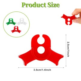 40 Pcs Plant Training Clips, Low Stress Training Clips for Plant Stem Support, 90 Degrees Plant Trainer Bud,Plant Bender for Gardening Flower Plant Vine Branches, Low-Pressure Training Clip (Red)