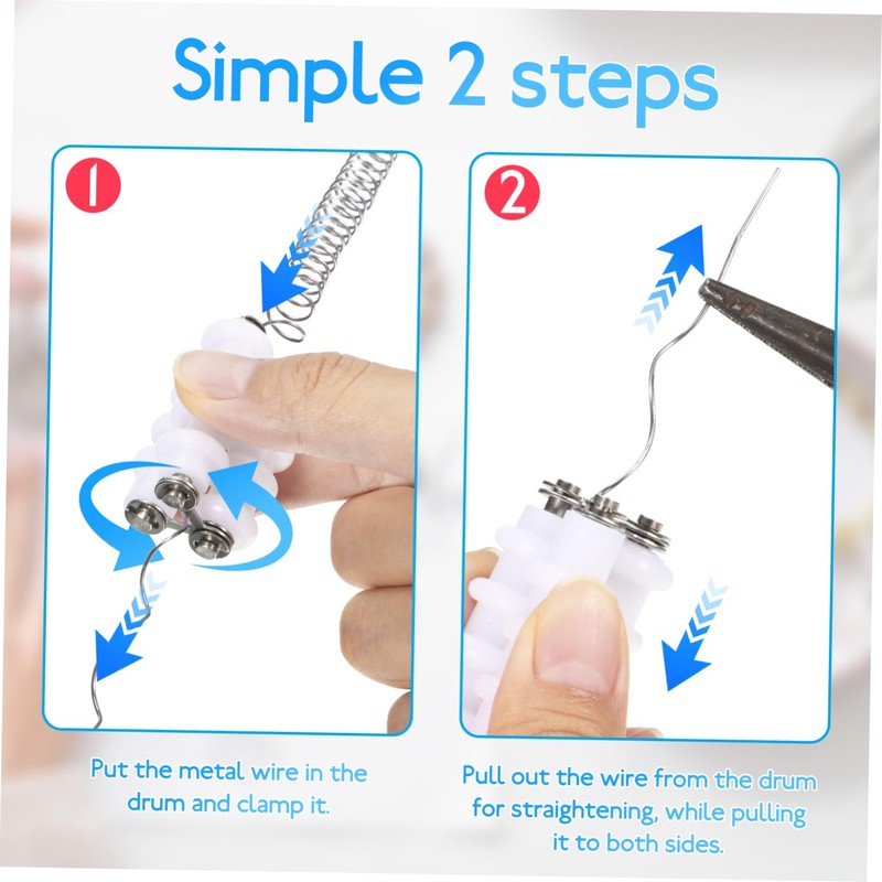 Mipcase Jewelry Wire Straightener Tool Portable Plastic Straightening Device for
