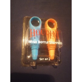 Houdini 2 PACK Houdini Wine Bottle Stoppers Random Color Packs