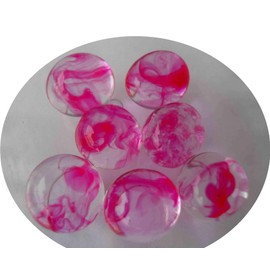 3600 Round Shape Super Absorbent Polymer Crystal Gel Balls with Color Marble Veins Inside - Sensory Fun and Deco