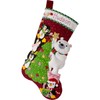 Bucilla, Arctic Tree Trimmers, Felt Applique 18" Stocking Making Kit,