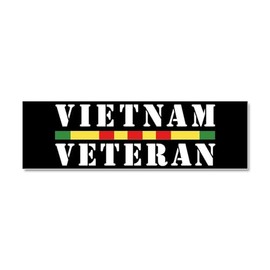 CafePress 10" x 3" Vietnam Veteran Car Magnet, Military Style, Automotive Magnet, 1 Count, Vinyl, Rectangular