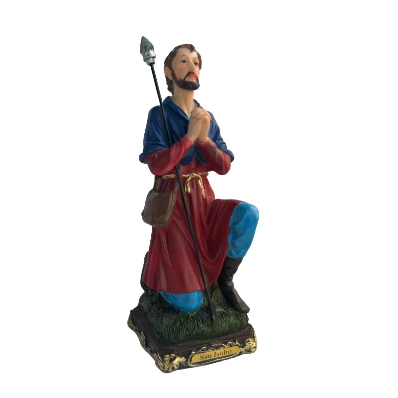 San Isidro 12" San Isidro Labrador Patrono De Agricultores Resin
