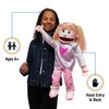 Kimmie, Pink Girl, Full Body, Ventriloquist Style Puppet, 65cm