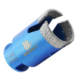 1 3/8 Inch Diamond Core Drill Bit for Porcelain Tile Ceramic Marble Granite Drilling,BRSCHNITT Vacuum Brazed Diamond Hole Saw with 5/8-11 Thread