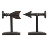 Creative Co-Op Bronze Arrow Shaped Cast Iron Bookends (Set of