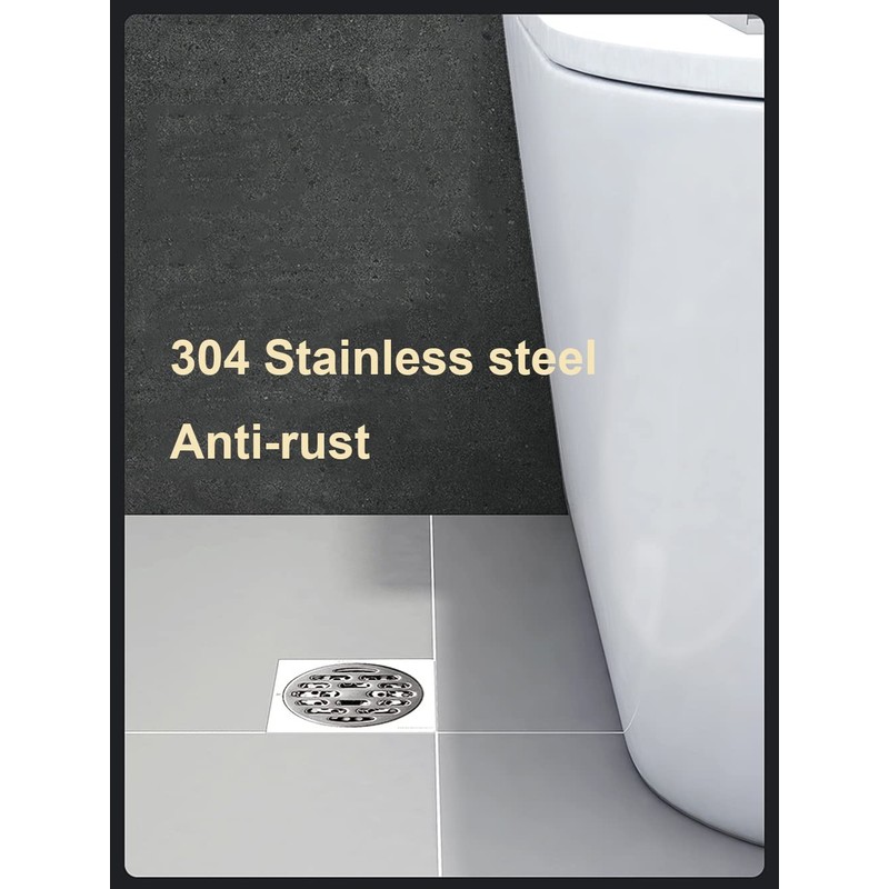 Qrity Stainless Steel Floor Drain Bathroom Shower Kitchen Waste Grid