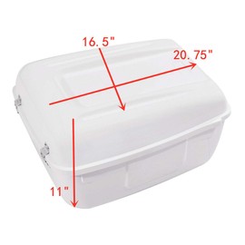 TCT-MOTORPARTST Saddlebag Pack Trunk Top Box Trunk Fit For Harley 2008-2014 Road King Police FLHP Electra Glide Police FLHTP All Harley FLHP FLHTP Models ABS