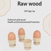 Wooden Egg Cups 4 Egg Cups Boiled Egg Holder Easter