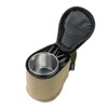 Four Outdoor Stainless Steel 210ml Sierra Cups with a Storage