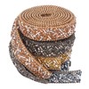 4Pcs Crystal Rhinestone Ribbon Self Adhesive Cuttable Shiny Rhinestone Ribbon