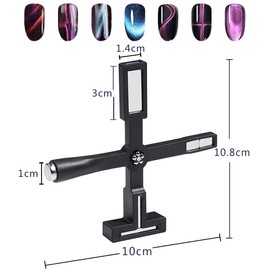 WishesMar Nail Art Werkzeug Magnetstift Multifunktion DIY Magic 3D Magnet Stick Set Verwendung mit Cat Eye Gel oder Nagellack - Magnetische Stift Katze Eye Pen für Ideal Katzenaugen Magische Effekt