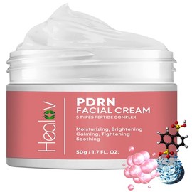 Crema PDRN – Hidratante facial coreano rejuvenecedor con ADN de salmón, niacinamida y vitamina C – Crema diaria antienvejecimiento, reafirmante y volu