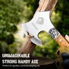 NedFoss Warthog Camping Axe, 9" Full Tang Small Axe with