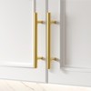 Goldenwarm 10 Pack 3 inch Gold Cabinet Handles Brushed Gold
