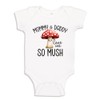 Mommy and Daddy Love Me So Mush Funny Mushroom Baby