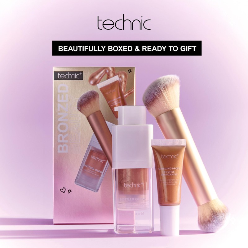 Technic Bronzed Beauty 3-Piece Set – Bronzing Drops, Body Glow