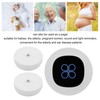 Wireless Doorbell Self Powered 1 Receiver 2 Push Button Battery