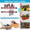 Rechabite 6 Pieces 12" Magnetic Tool Holder Strip, Red Magnet