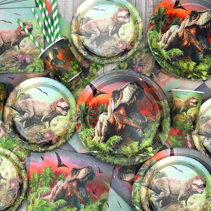 Obussgar Dinosaur Birthday Party Decorations - Dinosaur Party Supplies including