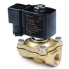U.S. Solid 3/8" Brass Solenoid Valve - 24V AC, Normally